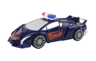 Robotas policijos automobilis 2in1 transformacija, mėlynas